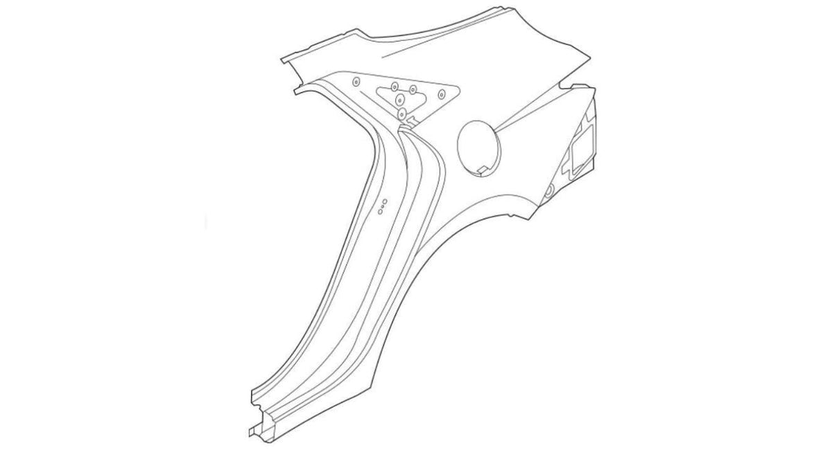Hyundai Elantra Driver Side Rear Fender